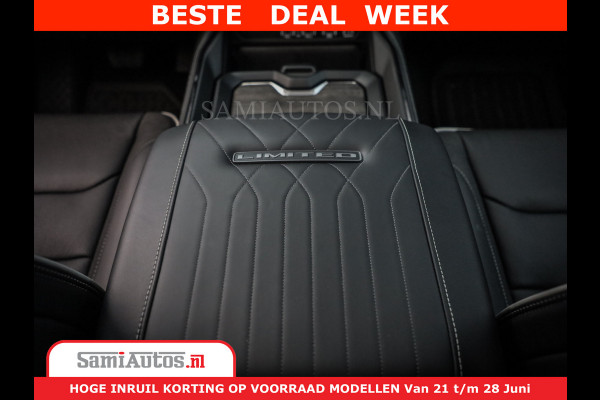 Dodge Ram 1500 Limited Night H.O 540HP 706Nm | Massage + Full Option | De Meest Luxe en Volle Pick-Up in zijn Klasse | Comfortabele Dubbele Cabine met Royale 5 Zitplaatsen | BPM vrij | Nu Leverbaar uit Voorraad | Voorraad Nr 2323 - 5168