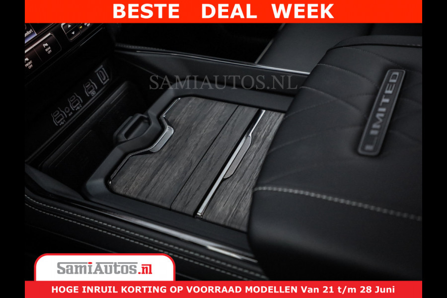 Dodge Ram 1500 Limited Night H.O 540HP 706Nm | Massage + Full Option | De Meest Luxe en Volle Pick-Up in zijn Klasse | Comfortabele Dubbele Cabine met Royale 5 Zitplaatsen | BPM vrij | Nu Leverbaar uit Voorraad | Voorraad Nr 2323 - 5168
