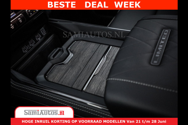 Dodge Ram 1500 Limited Night H.O 540HP 706Nm | Massage + Full Option | De Meest Luxe en Volle Pick-Up in zijn Klasse | Comfortabele Dubbele Cabine met Royale 5 Zitplaatsen | BPM vrij | Nu Leverbaar uit Voorraad | Voorraad Nr 2323 - 5168