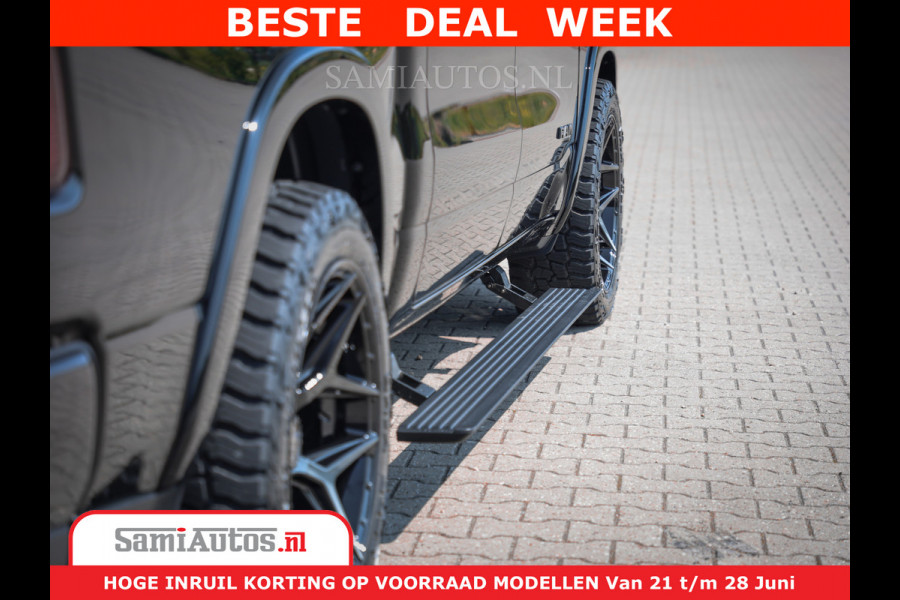 Dodge Ram 1500 Limited Night H.O 540HP 706Nm | Massage + Full Option | De Meest Luxe en Volle Pick-Up in zijn Klasse | Comfortabele Dubbele Cabine met Royale 5 Zitplaatsen | BPM vrij | Nu Leverbaar uit Voorraad | Voorraad Nr 2323 - 5168