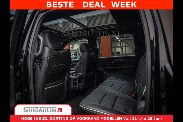 Dodge Ram 1500 Limited Night H.O 540HP 706Nm | Massage + Full Option | De Meest Luxe en Volle Pick-Up in zijn Klasse | Comfortabele Dubbele Cabine met Royale 5 Zitplaatsen | BPM vrij | Nu Leverbaar uit Voorraad | Voorraad Nr 2323 - 5168