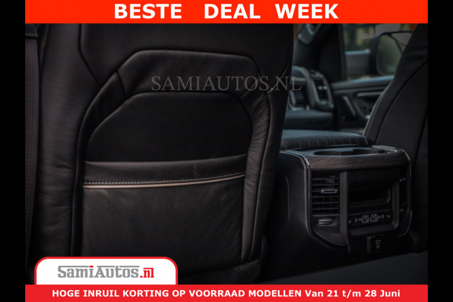 Dodge Ram 1500 Limited Night H.O 540HP 706Nm | Massage + Full Option | De Meest Luxe en Volle Pick-Up in zijn Klasse | Comfortabele Dubbele Cabine met Royale 5 Zitplaatsen | BPM vrij | Nu Leverbaar uit Voorraad | Voorraad Nr 2323 - 5168