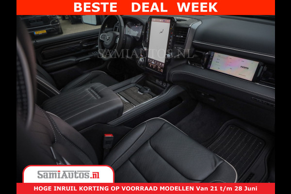 Dodge Ram 1500 Limited Night H.O 540HP 706Nm | Massage + Full Option | De Meest Luxe en Volle Pick-Up in zijn Klasse | Comfortabele Dubbele Cabine met Royale 5 Zitplaatsen | BPM vrij | Nu Leverbaar uit Voorraad | Voorraad Nr 2323 - 5168