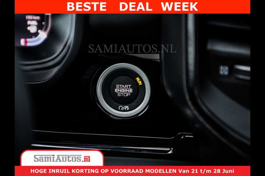 Dodge Ram 1500 Limited Night H.O 540HP 706Nm | Massage + Full Option | De Meest Luxe en Volle Pick-Up in zijn Klasse | Comfortabele Dubbele Cabine met Royale 5 Zitplaatsen | BPM vrij | Nu Leverbaar uit Voorraad | Voorraad Nr 2323 - 5168