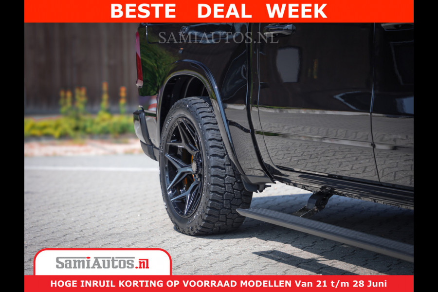 Dodge Ram 1500 Limited Night H.O 540HP 706Nm | Massage + Full Option | De Meest Luxe en Volle Pick-Up in zijn Klasse | Comfortabele Dubbele Cabine met Royale 5 Zitplaatsen | BPM vrij | Nu Leverbaar uit Voorraad | Voorraad Nr 2323 - 5168