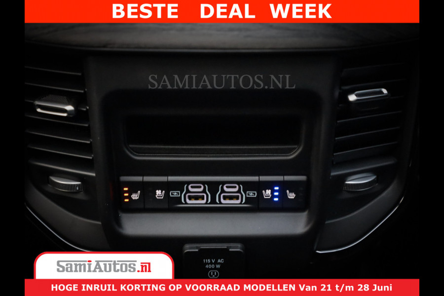 Dodge Ram 1500 Limited Night H.O 540HP 706Nm | Massage + Full Option | De Meest Luxe en Volle Pick-Up in zijn Klasse | Comfortabele Dubbele Cabine met Royale 5 Zitplaatsen | BPM vrij | Nu Leverbaar uit Voorraad | Voorraad Nr 2323 - 5168