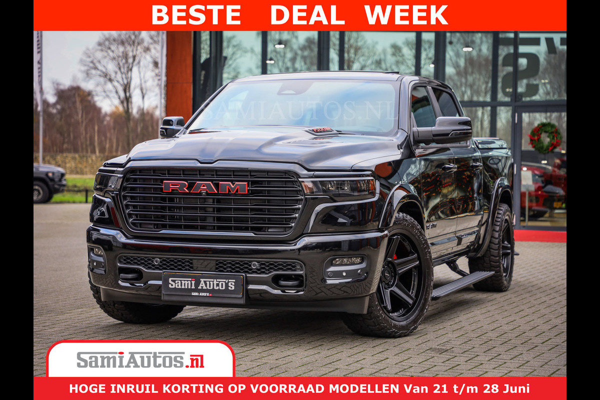 Dodge Ram 1500 Night Premium | Full Option | De Meest Luxe Pick-Up in zijn Klasse | Comfortabele Dubbele Cabine met Royale 5 Zitplaatsen | BPM vrij | Nu Leverbaar uit Voorraad | Voorraad Nr 2287 - 3384 Dodge Ram 1500 Night Premium | Full Option | De Meest Luxe Pick-Up in zijn Klasse | Comfortabele Dubbele Cabine met Royale 5 Zitplaatsen | BPM vrij | Nu Leverbaar uit Voorraad | Voorraad Nr 2287 - 3384