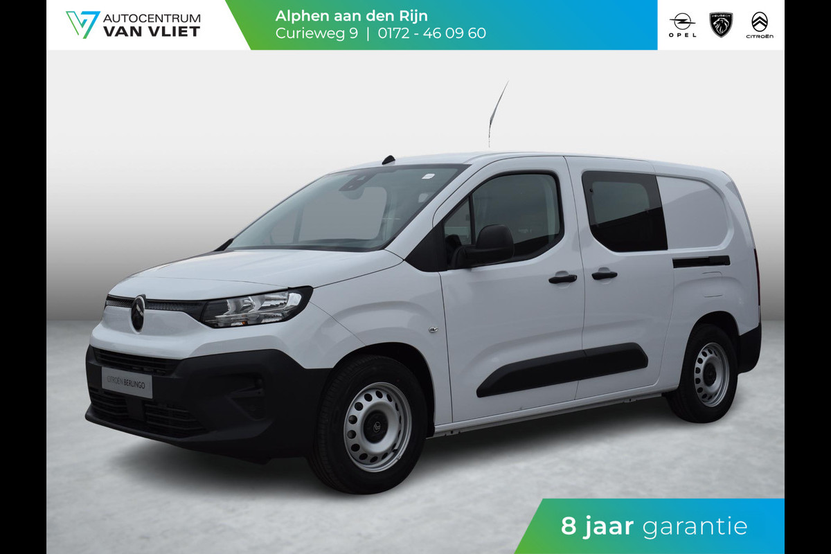 Citroën E-Berlingo 136 Flex Crewcab L2 50 kWh | 8 JAAR GARANTIE | 5 PERSOONS | GRIJS KENTEKEN | APPLE CARPLAY | NAVIGATIE Citroën E-Berlingo 136 Flex Crewcab L2 50 kWh | 8 JAAR GARANTIE | 5 PERSOONS | GRIJS KENTEKEN | APPLE CARPLAY | NAVIGATIE