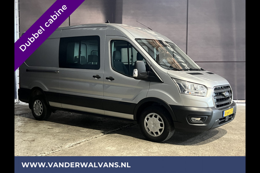 Ford Transit 2.0 TDCI 131pk L3H2 Dubbele Cabine Euro6 Airco | 6-Zits | LED | 2500kg Trekhaak | Cruisecontrol Verwarmde voorruit, Parkeersensoren