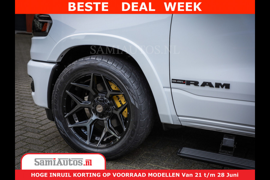 Dodge Ram 1500 1500 Limited Night H.O 540HP 706Nm | Massage + Full Option | De Meest Luxe en Volle Pick-Up in zijn Klasse | Comfortabele Dubbele Cabine met Royale 5 Zitplaatsen | BPM vrij | Nu Leverbaar uit Voorraad | Voorraad Nr 2298 - 7479