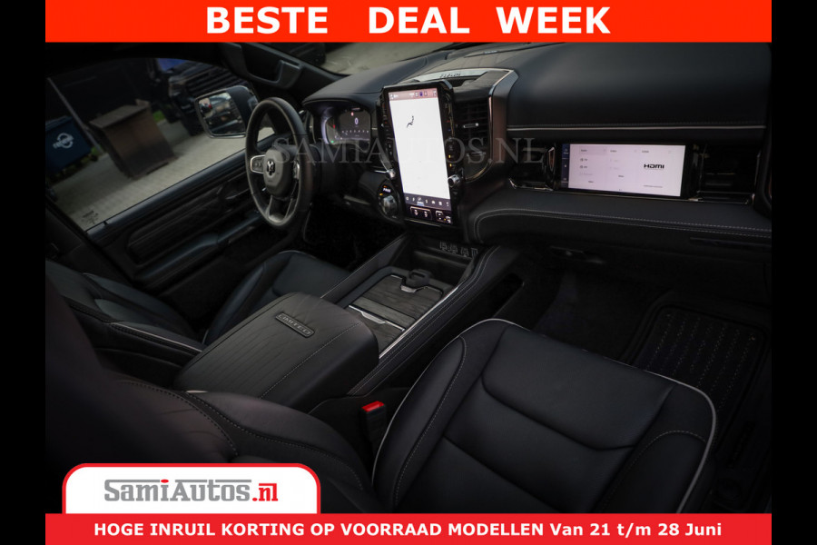 Dodge Ram 1500 1500 Limited Night H.O 540HP 706Nm | Massage + Full Option | De Meest Luxe en Volle Pick-Up in zijn Klasse | Comfortabele Dubbele Cabine met Royale 5 Zitplaatsen | BPM vrij | Nu Leverbaar uit Voorraad | Voorraad Nr 2298 - 7479