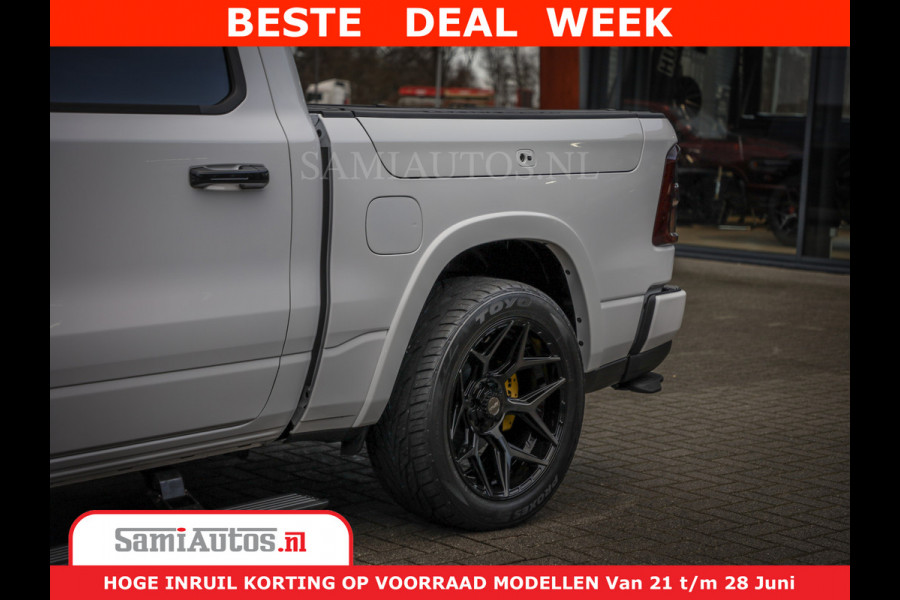 Dodge Ram 1500 1500 Limited Night H.O 540HP 706Nm | Massage + Full Option | De Meest Luxe en Volle Pick-Up in zijn Klasse | Comfortabele Dubbele Cabine met Royale 5 Zitplaatsen | BPM vrij | Nu Leverbaar uit Voorraad | Voorraad Nr 2298 - 7479