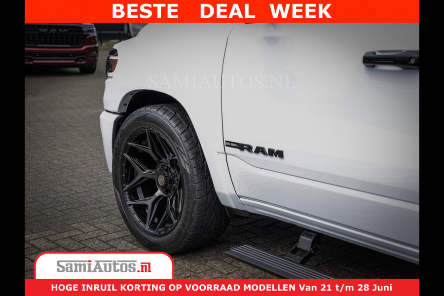 Dodge Ram 1500 1500 Limited Night H.O 540HP 706Nm | Massage + Full Option | De Meest Luxe en Volle Pick-Up in zijn Klasse | Comfortabele Dubbele Cabine met Royale 5 Zitplaatsen | BPM vrij | Nu Leverbaar uit Voorraad | Voorraad Nr 2298 - 7479