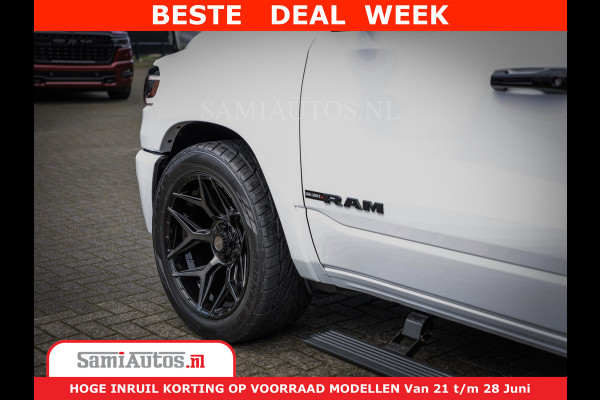 Dodge Ram 1500 1500 Limited Night H.O 540HP 706Nm | Massage + Full Option | De Meest Luxe en Volle Pick-Up in zijn Klasse | Comfortabele Dubbele Cabine met Royale 5 Zitplaatsen | BPM vrij | Nu Leverbaar uit Voorraad | Voorraad Nr 2298 - 7479