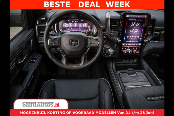 Dodge Ram 1500 1500 Limited Night H.O 540HP 706Nm | Massage + Full Option | De Meest Luxe en Volle Pick-Up in zijn Klasse | Comfortabele Dubbele Cabine met Royale 5 Zitplaatsen | BPM vrij | Nu Leverbaar uit Voorraad | Voorraad Nr 2298 - 7479