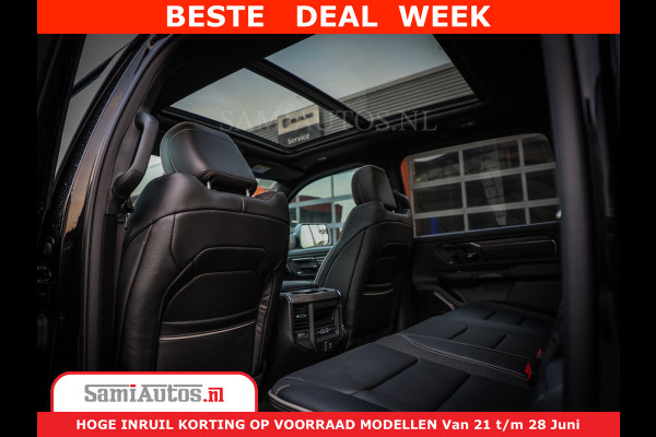 Dodge Ram 1500 1500 Limited Night H.O 540HP 706Nm | Massage + Full Option | De Meest Luxe en Volle Pick-Up in zijn Klasse | Comfortabele Dubbele Cabine met Royale 5 Zitplaatsen | BPM vrij | Nu Leverbaar uit Voorraad | Voorraad Nr 2298 - 7479