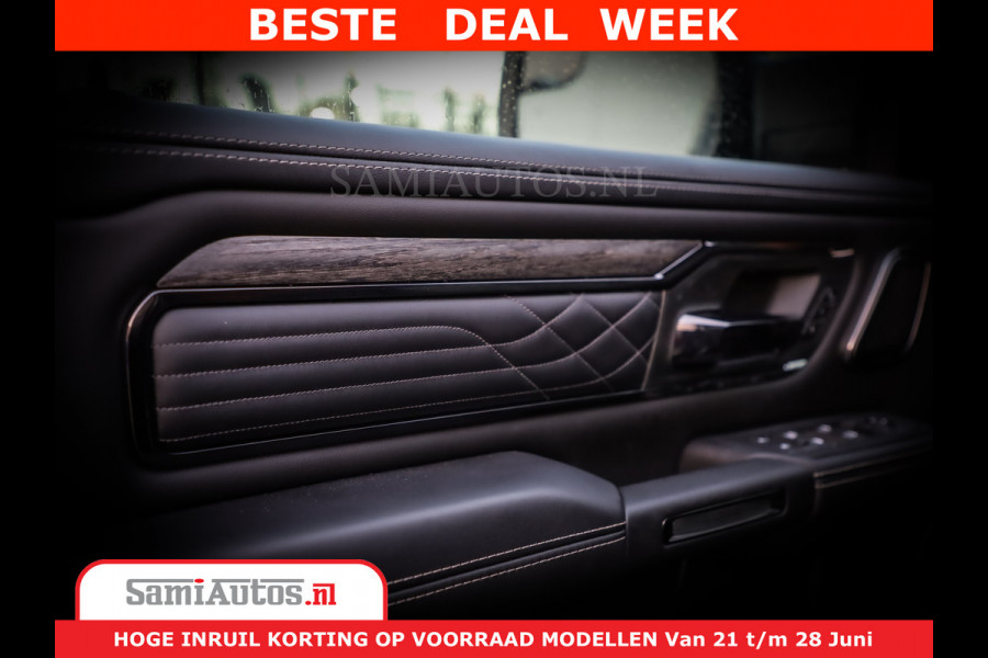 Dodge Ram 1500 1500 Limited Night H.O 540HP 706Nm | Massage + Full Option | De Meest Luxe en Volle Pick-Up in zijn Klasse | Comfortabele Dubbele Cabine met Royale 5 Zitplaatsen | BPM vrij | Nu Leverbaar uit Voorraad | Voorraad Nr 2298 - 7479