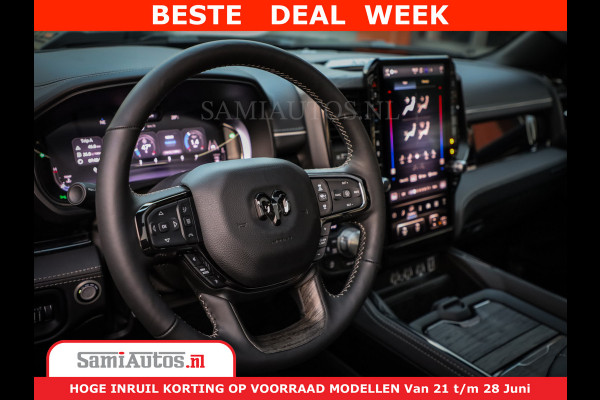 Dodge Ram 1500 1500 Limited Night H.O 540HP 706Nm | Massage + Full Option | De Meest Luxe en Volle Pick-Up in zijn Klasse | Comfortabele Dubbele Cabine met Royale 5 Zitplaatsen | BPM vrij | Nu Leverbaar uit Voorraad | Voorraad Nr 2298 - 7479