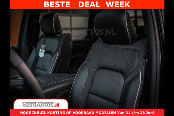 Dodge Ram 1500 1500 Limited Night H.O 540HP 706Nm | Massage + Full Option | De Meest Luxe en Volle Pick-Up in zijn Klasse | Comfortabele Dubbele Cabine met Royale 5 Zitplaatsen | BPM vrij | Nu Leverbaar uit Voorraad | Voorraad Nr 2298 - 7479