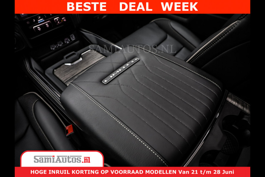 Dodge Ram 1500 Limited Night H.O 540HP 706Nm | Massage + Full Option | De Meest Luxe en Volle Pick-Up in zijn Klasse | Comfortabele Dubbele Cabine met Royale 5 Zitplaatsen | BPM vrij | Nu Leverbaar uit Voorraad | Voorraad Nr 2302 - 7425
