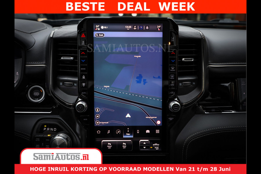 Dodge Ram 1500 Limited Night H.O 540HP 706Nm | Massage + Full Option | De Meest Luxe en Volle Pick-Up in zijn Klasse | Comfortabele Dubbele Cabine met Royale 5 Zitplaatsen | BPM vrij | Nu Leverbaar uit Voorraad | Voorraad Nr 2302 - 7425