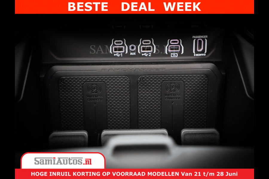 Dodge Ram 1500 Limited Night H.O 540HP 706Nm | Massage + Full Option | De Meest Luxe en Volle Pick-Up in zijn Klasse | Comfortabele Dubbele Cabine met Royale 5 Zitplaatsen | BPM vrij | Nu Leverbaar uit Voorraad | Voorraad Nr 2302 - 7425