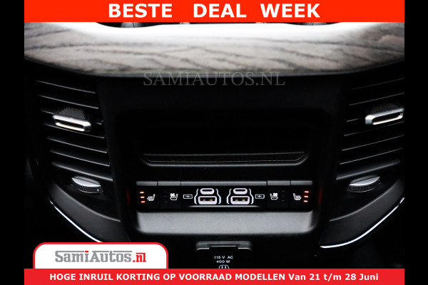 Dodge Ram 1500 Limited Night H.O 540HP 706Nm | Massage + Full Option | De Meest Luxe en Volle Pick-Up in zijn Klasse | Comfortabele Dubbele Cabine met Royale 5 Zitplaatsen | BPM vrij | Nu Leverbaar uit Voorraad | Voorraad Nr 2302 - 7425