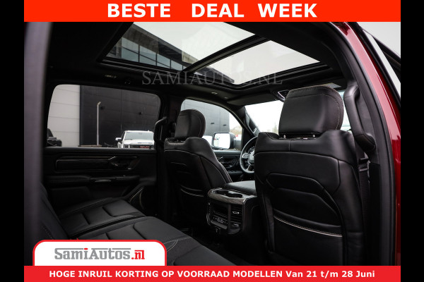 Dodge Ram 1500 Limited Night H.O 540HP 706Nm | Massage + Full Option | De Meest Luxe en Volle Pick-Up in zijn Klasse | Comfortabele Dubbele Cabine met Royale 5 Zitplaatsen | BPM vrij | Nu Leverbaar uit Voorraad | Voorraad Nr 2302 - 7425