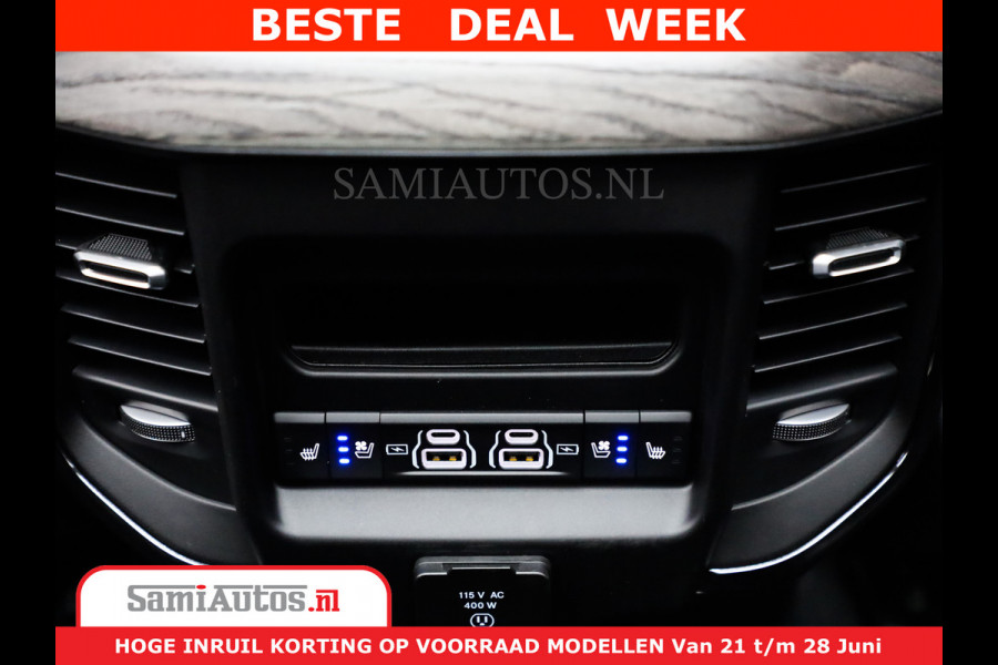 Dodge Ram 1500 Limited Night H.O 540HP 706Nm | Massage + Full Option | De Meest Luxe en Volle Pick-Up in zijn Klasse | Comfortabele Dubbele Cabine met Royale 5 Zitplaatsen | BPM vrij | Nu Leverbaar uit Voorraad | Voorraad Nr 2302 - 7425