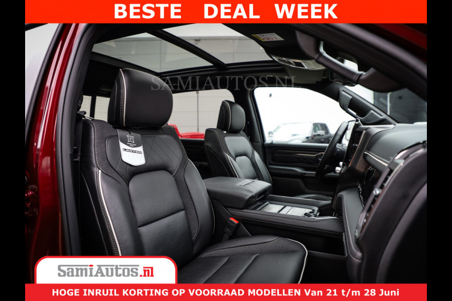 Dodge Ram 1500 Limited Night H.O 540HP 706Nm | Massage + Full Option | De Meest Luxe en Volle Pick-Up in zijn Klasse | Comfortabele Dubbele Cabine met Royale 5 Zitplaatsen | BPM vrij | Nu Leverbaar uit Voorraad | Voorraad Nr 2302 - 7425
