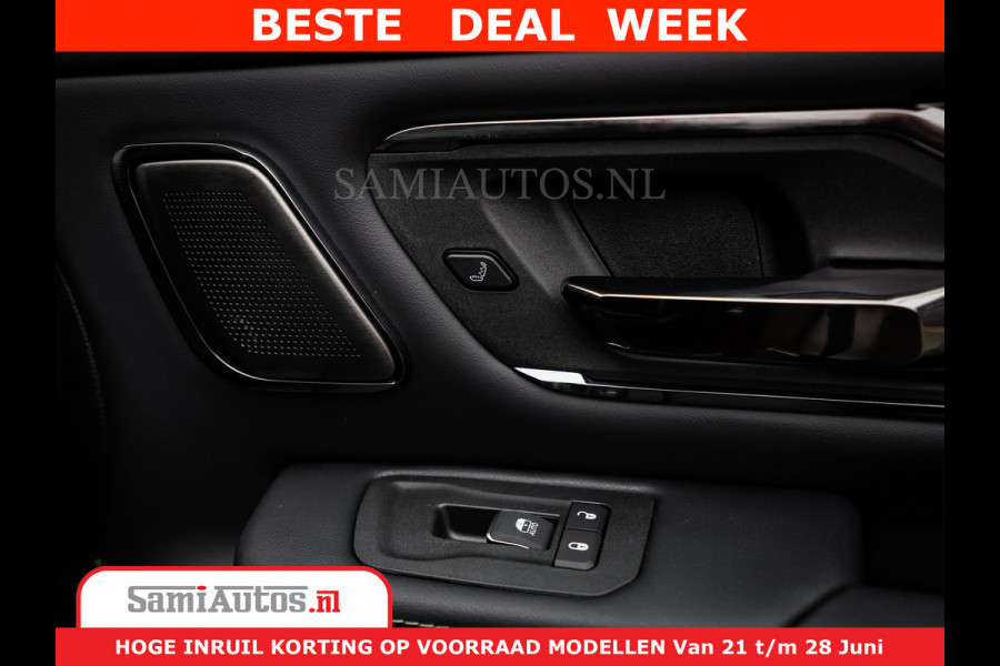 Dodge Ram 1500 Limited Night H.O 540HP 706Nm | Massage + Full Option | De Meest Luxe en Volle Pick-Up in zijn Klasse | Comfortabele Dubbele Cabine met Royale 5 Zitplaatsen | BPM vrij | Nu Leverbaar uit Voorraad | Voorraad Nr 2302 - 7425