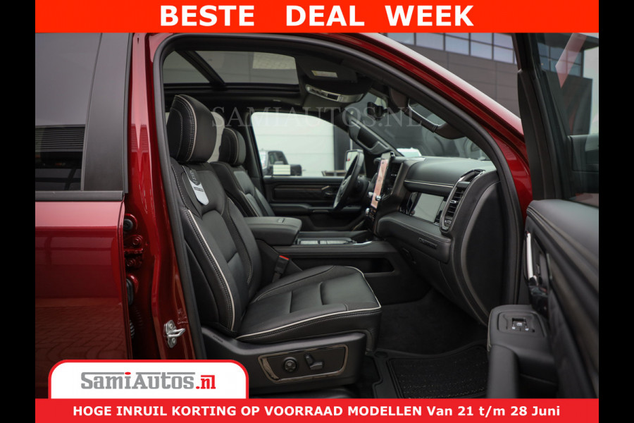 Dodge Ram 1500 Limited Night H.O 540HP 706Nm | Massage + Full Option | De Meest Luxe en Volle Pick-Up in zijn Klasse | Comfortabele Dubbele Cabine met Royale 5 Zitplaatsen | BPM vrij | Nu Leverbaar uit Voorraad | Voorraad Nr 2302 - 7425