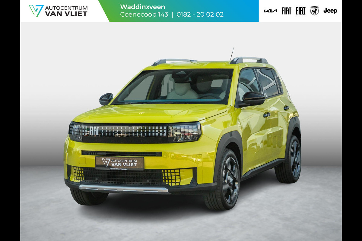 Fiat Grande Panda La Prima 44 kWh | Uit voorraad leverbaar | Clima | Cruise | Camera | Apple Carplay | 17" | Navi | Winter Pack Fiat Grande Panda La Prima 44 kWh | Uit voorraad leverbaar | Clima | Cruise | Camera | Apple Carplay | 17" | Navi | Winter Pack