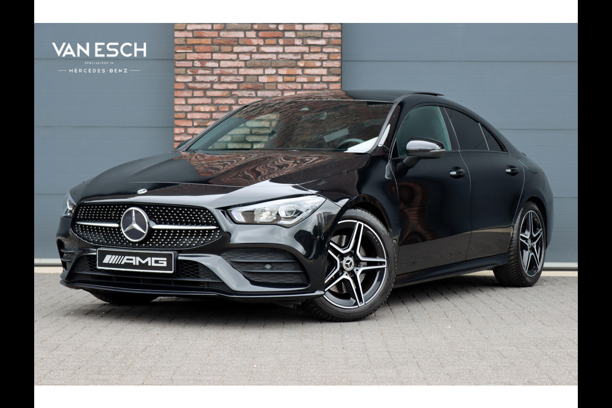 Mercedes-Benz CLA-Klasse 200 Business Solution AMG Line Aut7 | Panoramadak | Widescreen | Trekhaak | Sfeerverlichting | Camera | High Perf. LED | Stoelverwarming | Cruise Control | Mercedes-Benz CLA-Klasse 200 Business Solution AMG Line Aut7 | Panoramadak | Widescreen | Trekhaak | Sfeerverlichting | Camera | High Perf. LED | Stoelverwarming | Cruise Control |