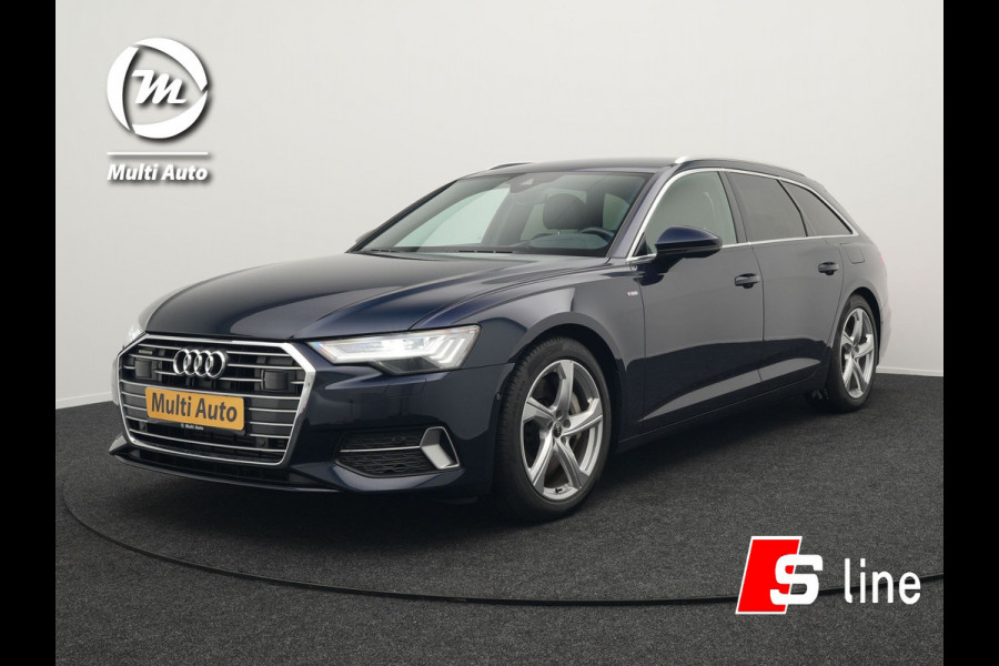 Audi A6 Avant 50 TFSI e Quattro S Line Plug In Hybrid 299pk Dealer O.H PHEV | Trekhaak af Fabriek | Adaptive Cruise | Head Up | Matrix LED |  Camera | Sfeerverlichting | 19"L.M | Apple Carplay | Sportstoelen Verwarmd |