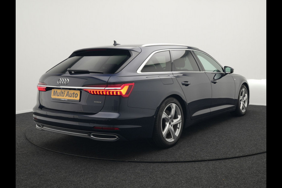 Audi A6 Avant 50 TFSI e Quattro S Line Plug In Hybrid 299pk Dealer O.H PHEV | Trekhaak af Fabriek | Adaptive Cruise | Head Up | Matrix LED |  Camera | Sfeerverlichting | 19"L.M | Apple Carplay | Sportstoelen Verwarmd |