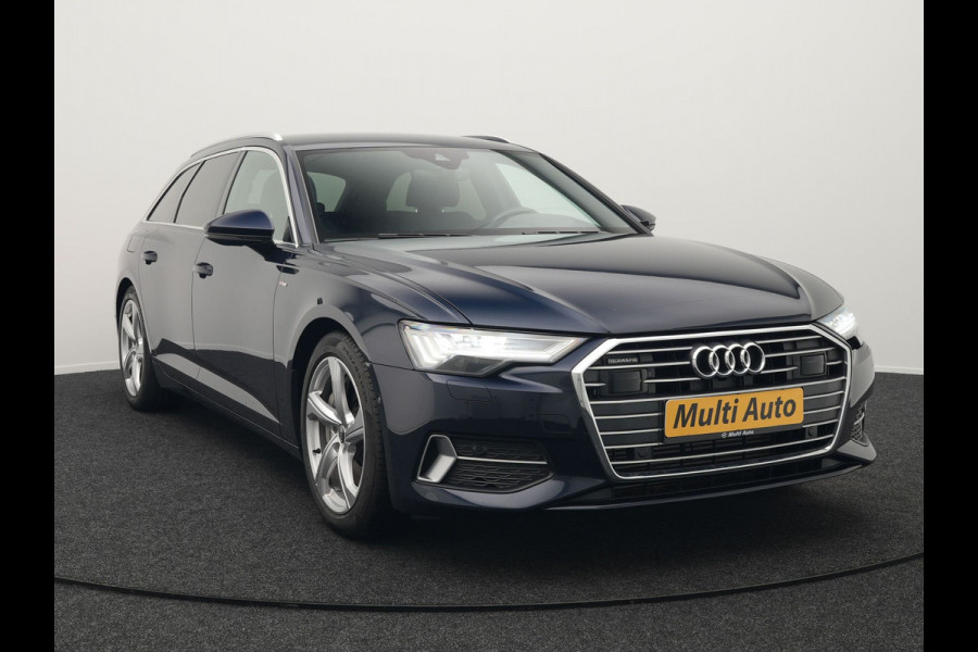 Audi A6 Avant 50 TFSI e Quattro S Line Plug In Hybrid 299pk Dealer O.H PHEV | Trekhaak af Fabriek | Adaptive Cruise | Head Up | Matrix LED |  Camera | Sfeerverlichting | 19"L.M | Apple Carplay | Sportstoelen Verwarmd |