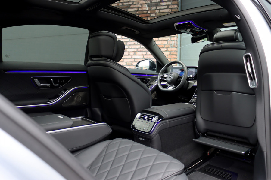 Mercedes-Benz S-Klasse 580 e 4MATIC Lang AMG Line | Airmatic | Chauffeurspakket | Achterasbesturing | Augmented HUD | Distronic+ | Burmester | Exclusief Nappa Leder | 3D-Display | Vlakkenverwarming |
