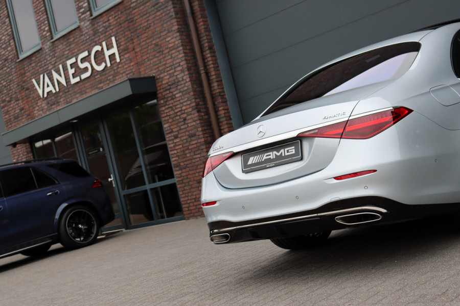Mercedes-Benz S-Klasse 580 e 4MATIC Lang AMG Line | Airmatic | Chauffeurspakket | Achterasbesturing | Augmented HUD | Distronic+ | Burmester | Exclusief Nappa Leder | 3D-Display | Vlakkenverwarming |