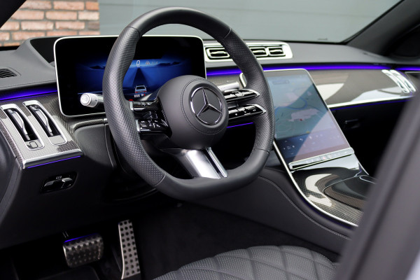 Mercedes-Benz S-Klasse 580 e 4MATIC Lang AMG Line | Airmatic | Chauffeurspakket | Achterasbesturing | Augmented HUD | Distronic+ | Burmester | Exclusief Nappa Leder | 3D-Display | Vlakkenverwarming |