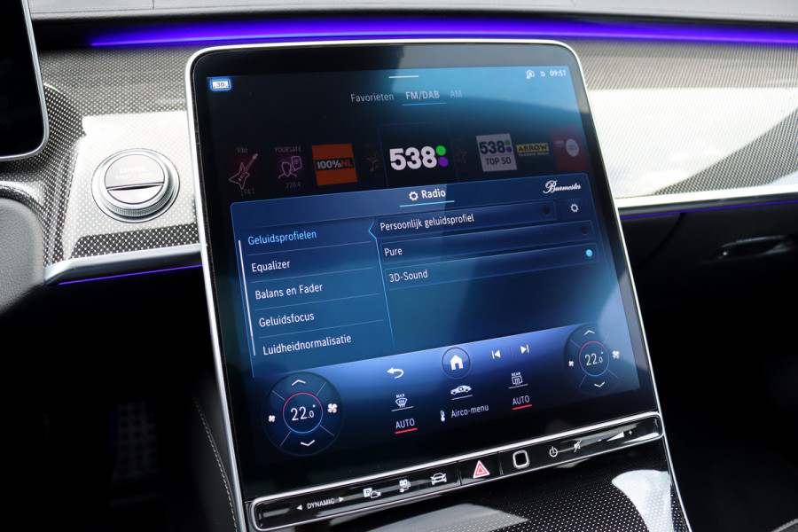 Mercedes-Benz S-Klasse 580 e 4MATIC Lang AMG Line | Airmatic | Chauffeurspakket | Achterasbesturing | Augmented HUD | Distronic+ | Burmester | Exclusief Nappa Leder | 3D-Display | Vlakkenverwarming |