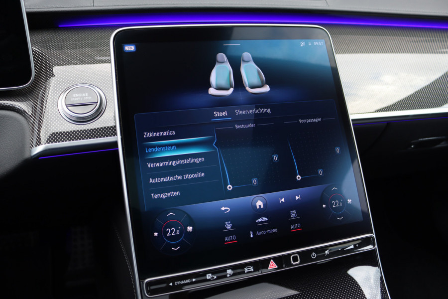 Mercedes-Benz S-Klasse 580 e 4MATIC Lang AMG Line | Airmatic | Chauffeurspakket | Achterasbesturing | Augmented HUD | Distronic+ | Burmester | Exclusief Nappa Leder | 3D-Display | Vlakkenverwarming |