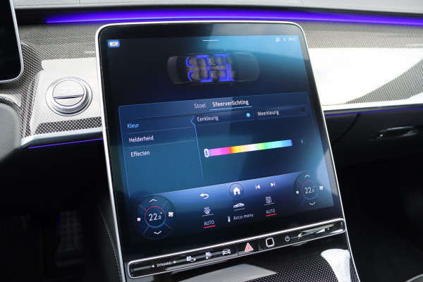 Mercedes-Benz S-Klasse 580 e 4MATIC Lang AMG Line | Airmatic | Chauffeurspakket | Achterasbesturing | Augmented HUD | Distronic+ | Burmester | Exclusief Nappa Leder | 3D-Display | Vlakkenverwarming |