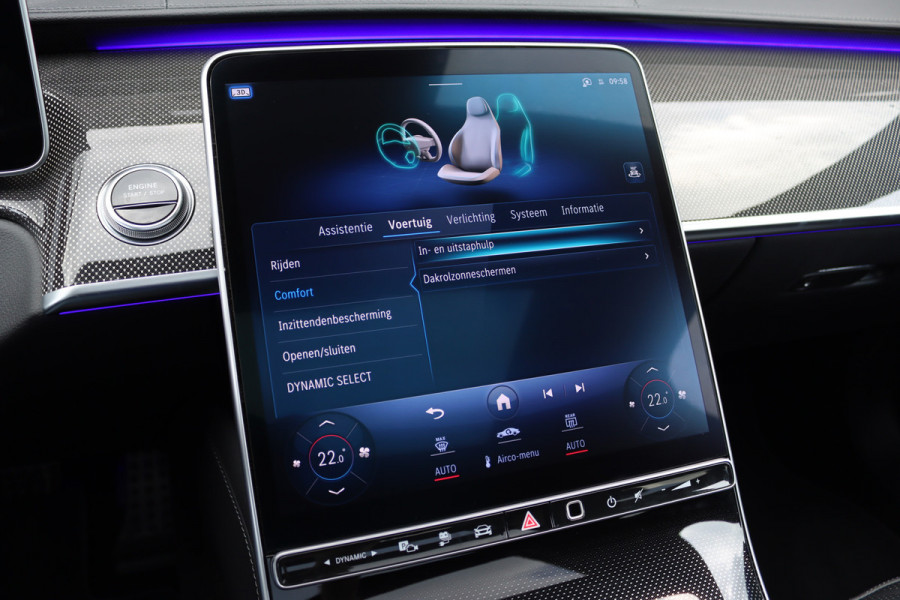 Mercedes-Benz S-Klasse 580 e 4MATIC Lang AMG Line | Airmatic | Chauffeurspakket | Achterasbesturing | Augmented HUD | Distronic+ | Burmester | Exclusief Nappa Leder | 3D-Display | Vlakkenverwarming |
