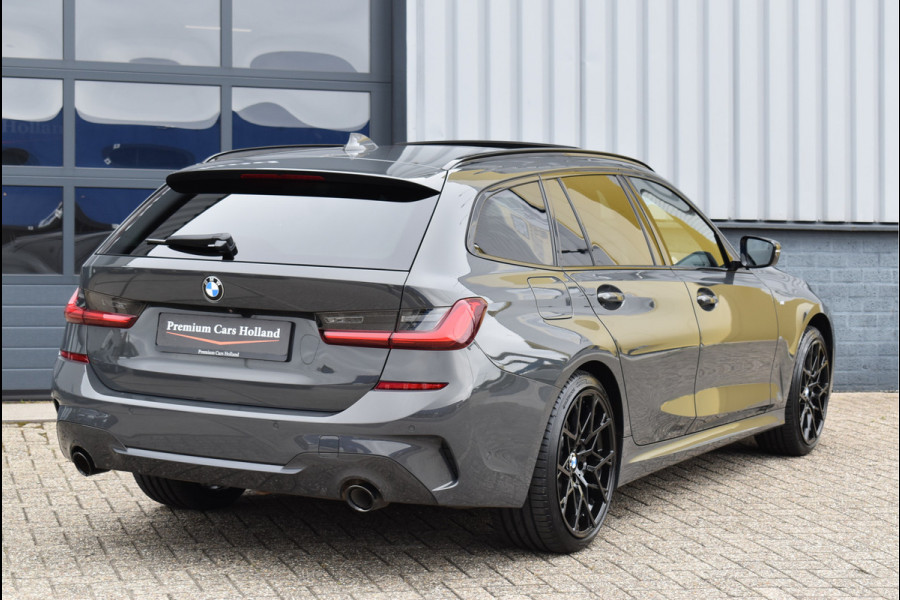 BMW 3 Serie Touring 330e M-Sport 292 Pk Individual Dravit Grijs Metallic Pano Navi Leder Laser Trekhaak Head-Up 19 Inch