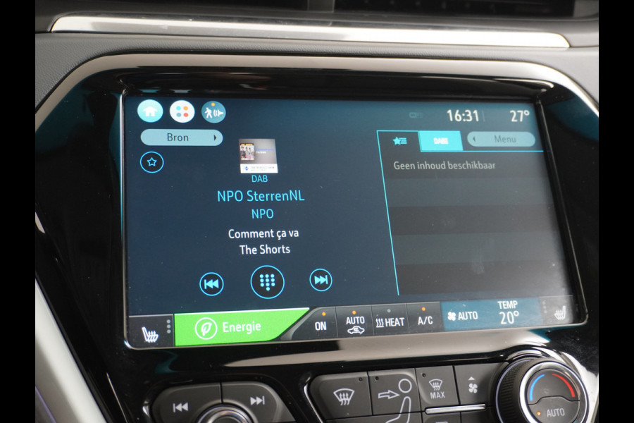 Opel Ampera-E 65 kWh Carplay/Android Auto Business Executive Ecc Stoelverwarming PDC DAB Bluetooth Connected services Cruise Control Keyless Led Regen-Licht Sensor