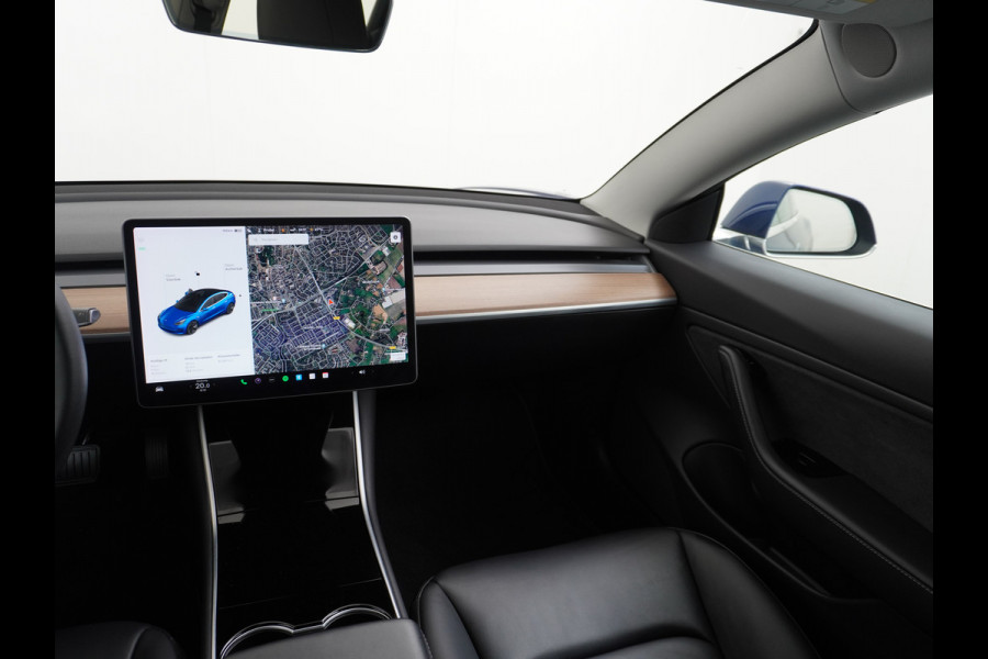 Tesla Model 3 Long Range AWD 75kWh 463PK FSD-3 Computer Premium Audio 4wd AutoPilot Panoramadak Camera's Leer Adaptive-Cruise-Control+Stop&Go  Stoel en achterbank verwarming Electr.Stoelen+Memory+Easy-Entry WiFi 1e Eigenaar Org. Nederlandse Auto Garantie op Accu/Motor tot 18-09-2027/192.000km