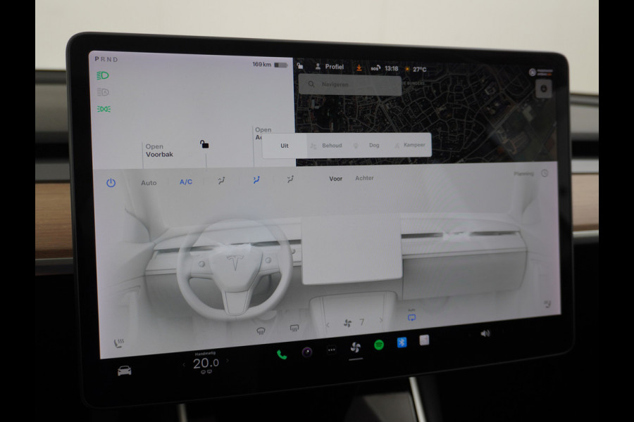 Tesla Model 3 Long Range AWD 75kWh 463PK FSD-3 Computer Premium Audio 4wd AutoPilot Panoramadak Camera's Leer Adaptive-Cruise-Control+Stop&Go  Stoel en achterbank verwarming Electr.Stoelen+Memory+Easy-Entry WiFi 1e Eigenaar Org. Nederlandse Auto Garantie op Accu/Motor tot 18-09-2027/192.000km