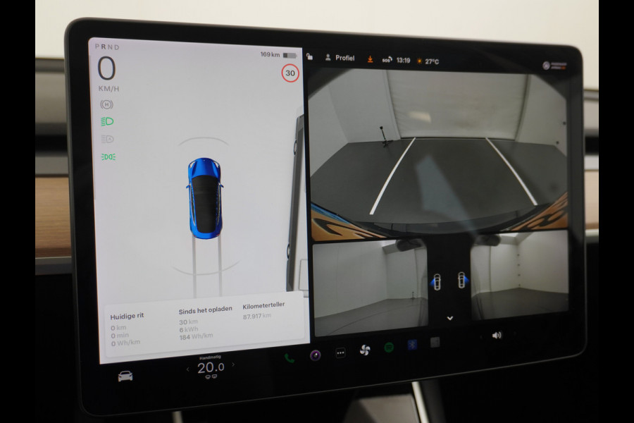 Tesla Model 3 Long Range AWD 75kWh 463PK FSD-3 Computer Premium Audio 4wd AutoPilot Panoramadak Camera's Leer Adaptive-Cruise-Control+Stop&Go  Stoel en achterbank verwarming Electr.Stoelen+Memory+Easy-Entry WiFi 1e Eigenaar Org. Nederlandse Auto Garantie op Accu/Motor tot 18-09-2027/192.000km