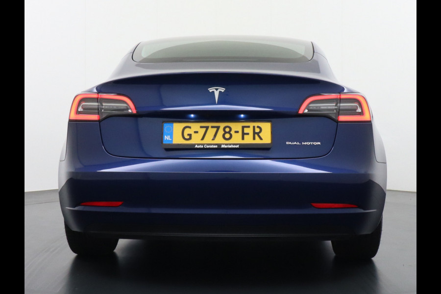 Tesla Model 3 Long Range AWD 75kWh 463PK FSD-3 Computer Premium Audio 4wd AutoPilot Panoramadak Camera's Leer Adaptive-Cruise-Control+Stop&Go  Stoel en achterbank verwarming Electr.Stoelen+Memory+Easy-Entry WiFi 1e Eigenaar Org. Nederlandse Auto Garantie op Accu/Motor tot 18-09-2027/192.000km